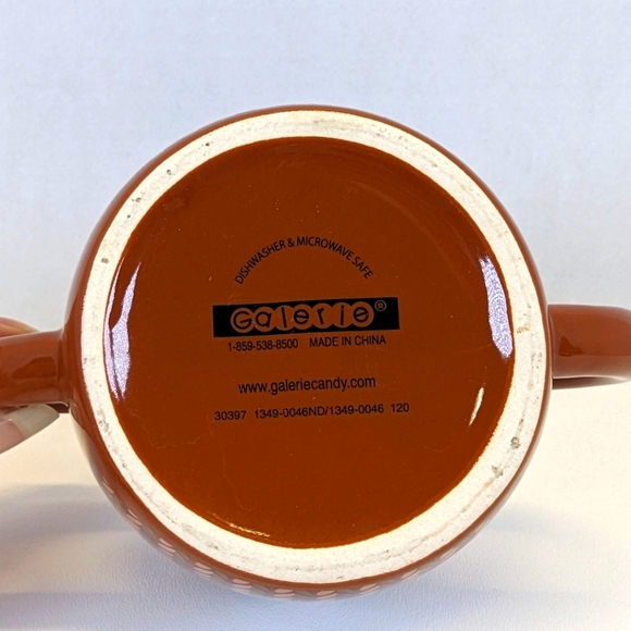 Sock Monkey Double Handle Coffee/Beverage Cup Mug Ceramic 16oz. - Brown - Picture 4 of 4